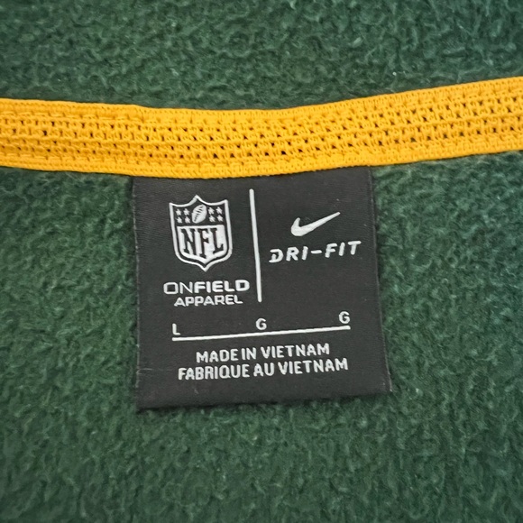 Green Bay Packers Green Zip-Up Hoodie NWOT - Picture 4 of 4